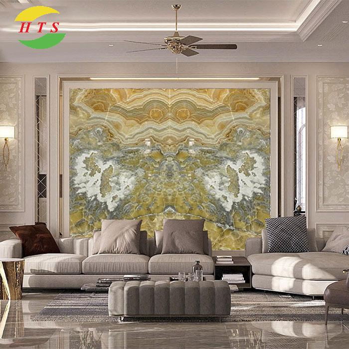 Tranh Đá Xuyên Sáng Onyx Nghệ Thuật chưa đèn